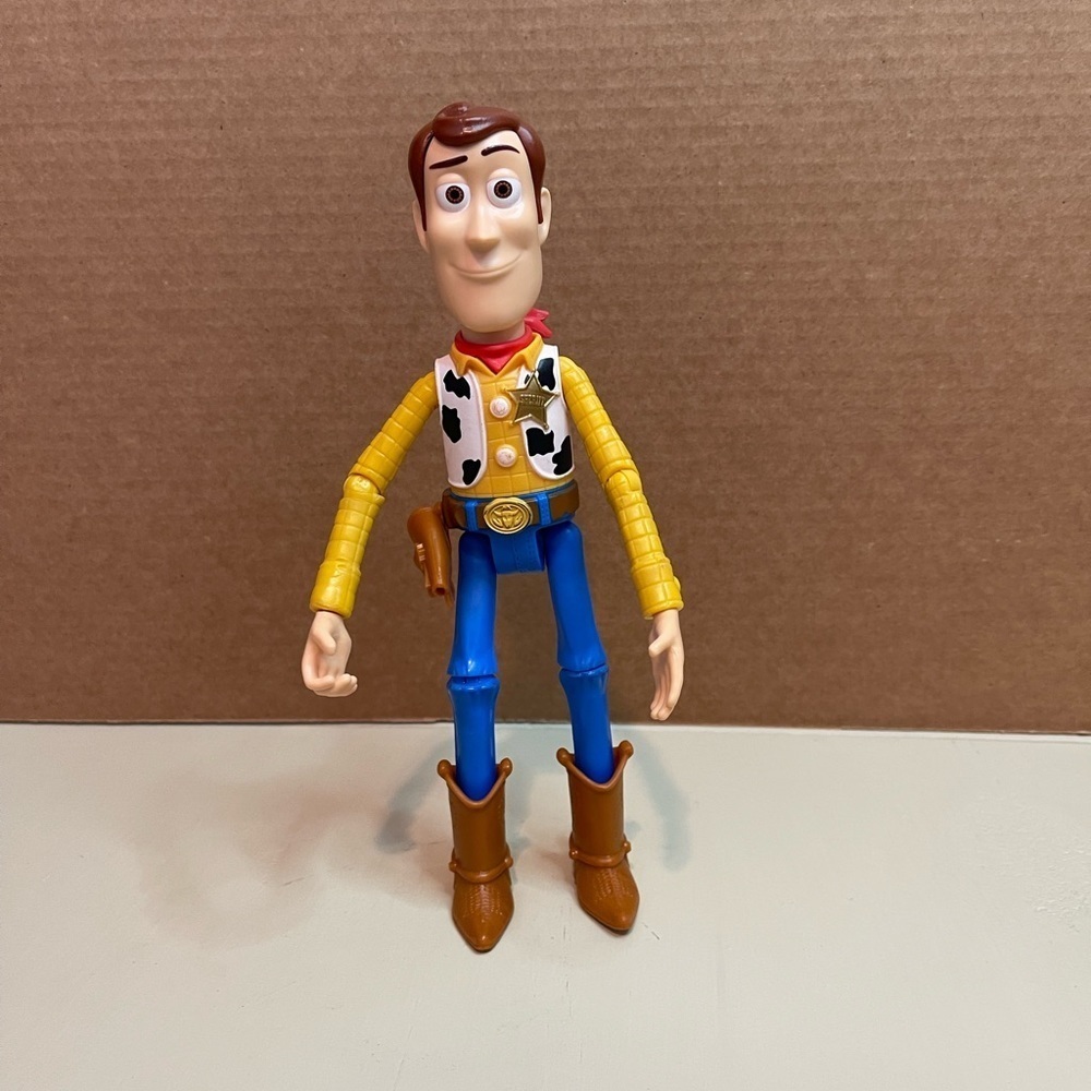 Disney Pixar Toy Story Sheriff Woody Figure 9" Doll WITHOUT  Hat
